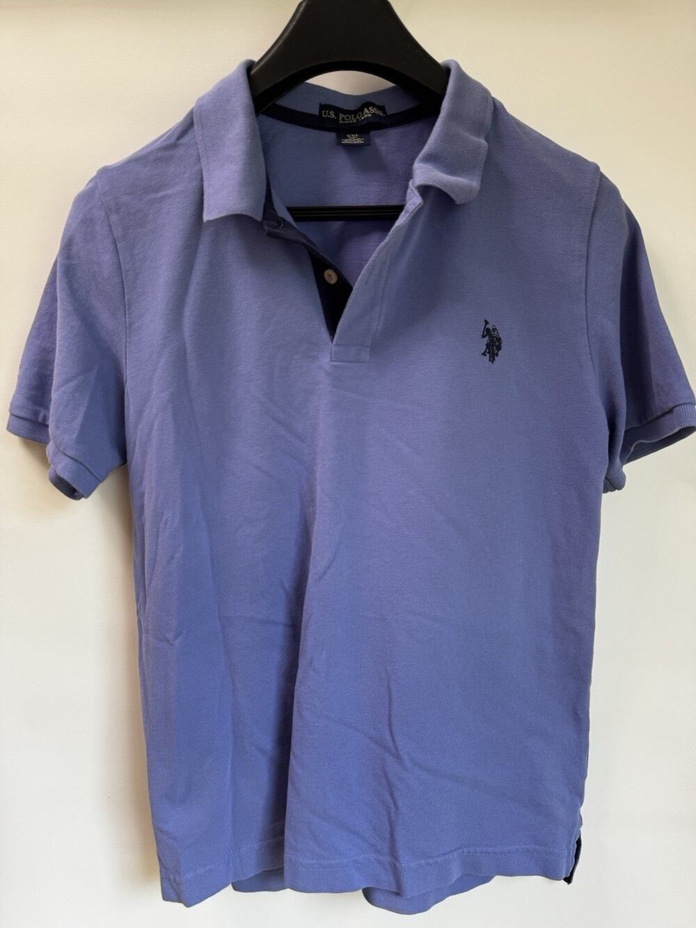 U.S. Polo Assn. Boys Blue Short Sleeve Polo Shirt Size XXL 18